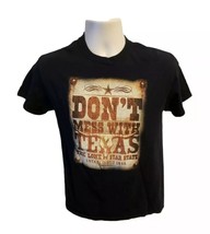 Dont Mess with Texas The Lone Star State est 1845 Adult Small Black TShirt - £11.94 GBP