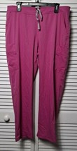 Lauderdale By UA Del Largo Ponte Knit Yoga Style Pink Scrub Pants Size LP EPOC  - £9.58 GBP