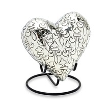 Small/Keepsake 3 Cubic Inches Brass Heart Funeral Cremation Urn for Ashes - £59.01 GBP