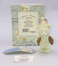 1996 Winter Beary Wishes Ornament Bear w/ Cymbal 908169 Christmas Figurine - £13.31 GBP