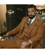 Jacket Vest Pants Groom Suit Slim Fit Three Piece Suit - $243.95