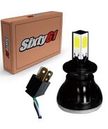 Honda VTX1300 LED 2004-2007 2008 2009 COB High-Low Headlight H4 bulb Whi... - $39.99