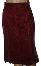 Dolce &amp; Gabbana Women&#39;s Red Velvet A-line Skirt (38 IT) US 2 - £88.79 GBP