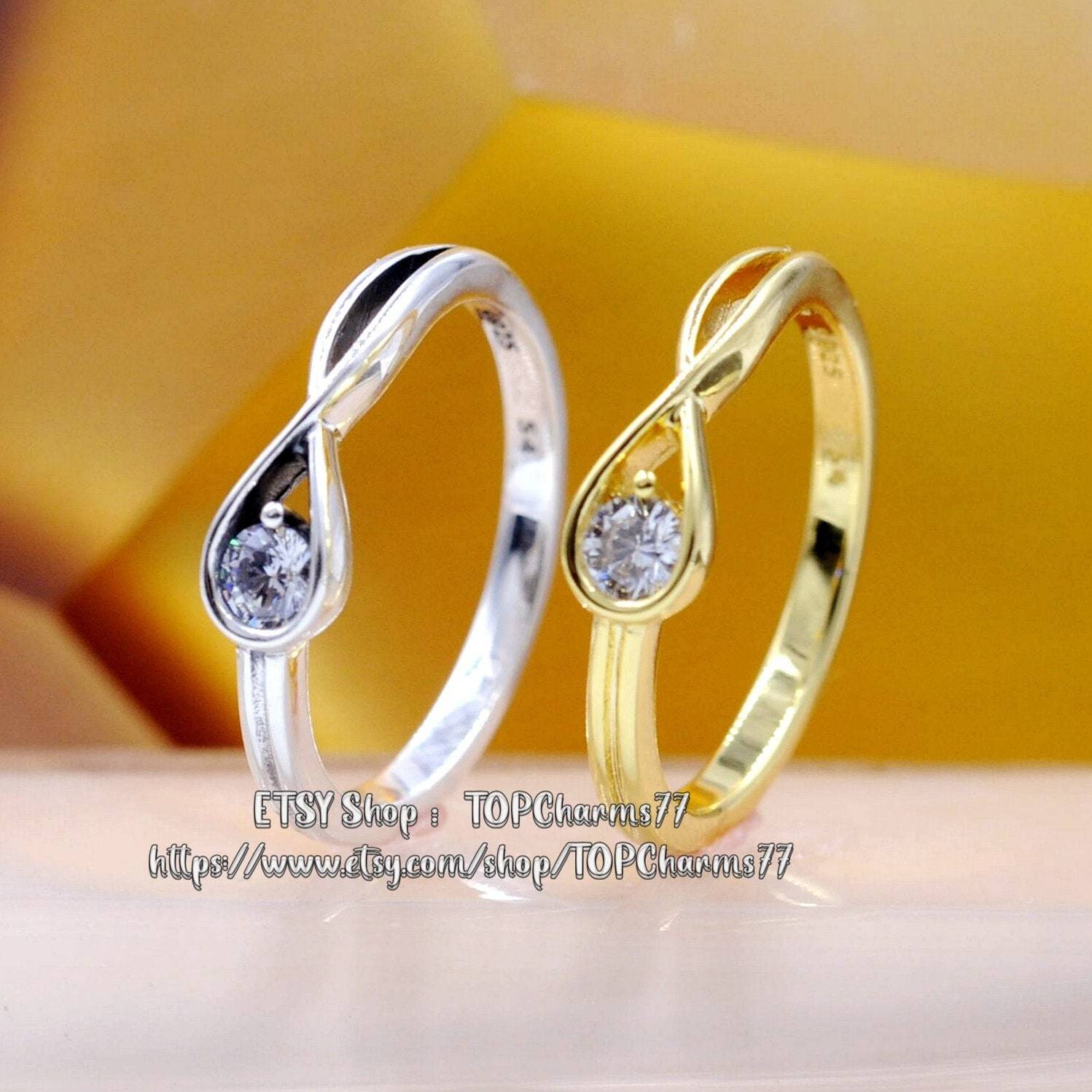 2022 Release Sterling Silver and 14k Gold Plated Brilliance Ring Woman Jewelry