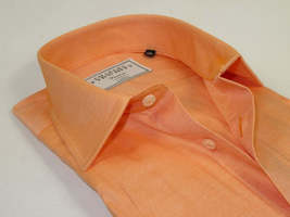 Men's Shirt Charles TYRWHITT Turkey 100% Cotton Spread Collar CHT-15 Peach image 2