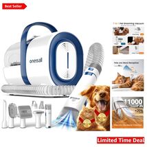 Cordless Dog Grooming Vacuum Kit with Low Noise Design &amp; Stainless Steel... - $205.87