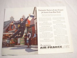 1960 Ad Air France Fantastic! Paris is 6 1/2 Air France Jet Hours From New York - £6.28 GBP