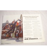1960 Ad Air France Fantastic! Paris is 6 1/2 Air France Jet Hours From N... - $10.83 CAD