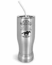 PixiDoodle Fancy Riding Horse Insulated Coffee Mug Tumbler with Spill-Resistant  - £27.24 GBP+
