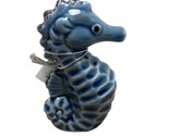 Midwest CBK Blue Rustic Ceramic Seahorse 4.5 inch Figurine Retired Coast... - $7.12