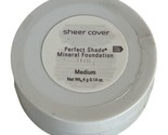 Sheer Cover Mineral Foundation Medium Perfect Shade 4g Full Size Sealed - £25.44 GBP