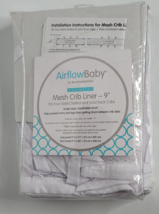 Airflow Baby by BreathableBaby Essential Mesh Crib Liner 9&quot; - £15.65 GBP