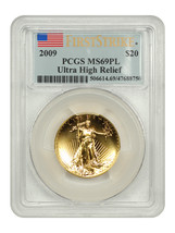 2009 $20 Ultra High Relief Double Eagle PCGS MS69PL (First Strike) - £3,143.42 GBP