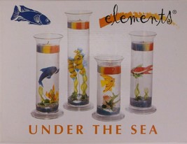 Elements Under The Sea 4 Candle Making Aquarium Cylinders Nib 1 Large 2 Med 1 Sm - £16.05 GBP