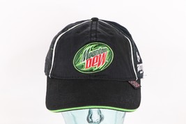 NOS Vintage NASCAR Mountain Dew Amp Energy Dale Earnhardt Jr Spell Out Hat Black - $38.56