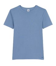 Petit Bateau Women&#39;s Iconic Cotton Round Neck T-Shirt Blue Color Sizes XXS-XL (A - £43.25 GBP