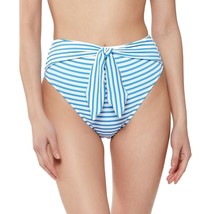 Jessica Simpson High Waist Sunshine Stripe Bottoms Size XL Blue White Tie Belt - £14.76 GBP