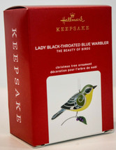 Hallmark  Lady Black-Throated Blue Warbler  Limited Edition  2020 Ornament - £35.47 GBP