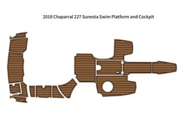 2018 Chaparral 227 Sunesta Swim Platform Cockpit Boat EVA Foam Teak Floor Pad - $692.01