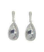Fronay Bridal Drop CZ Reflection Earrings - 925 Sterling Silver - $172.29 CAD