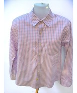J Crew tailored long sleeve button down checkered pattern casual shirt l... - £18.86 GBP