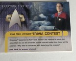 Star Trek Voyager Season 2 Trading Card #62 Trivia Card - $1.97