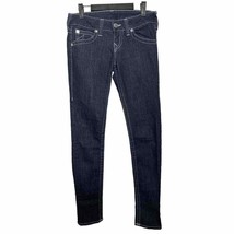 True Religion SZ 27 Skinny Jeans Low-Rise Embroidered Pockets Zip-Fly - AC - $19.63