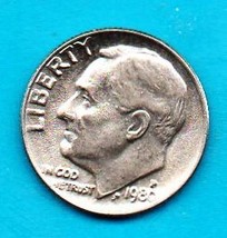 1980 P  Roosevelt Dime -Circulated minimum wear - $0.10