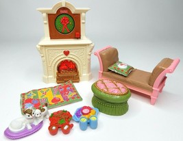 Fisher Price Loving Family Dollhouse 2 in 1 Seasonal Room Fireplace Mattel 2010 - £18.94 GBP