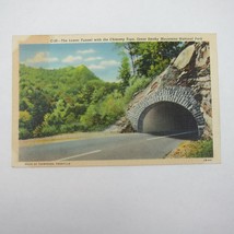 Vintage 1942 Postcard Lower Tunnel Chimney Tops Smokey Mountains Park UNPOSTED - £4.73 GBP
