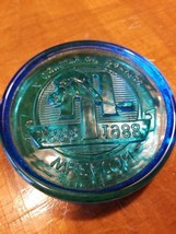 Vintage Blue Glass Wheaton Glass Blowing 100th Birthday Centennial Paper... - $23.99
