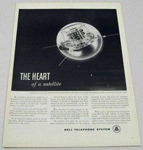 1959 Print Ad Bell Telephone System Vanguard Satellite In Orbit Since 3-... - $13.71