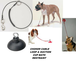 Top Performance Dog Grooming Bath Restraint Suction Cup,Hook&amp;Choker Style Loop - £19.17 GBP