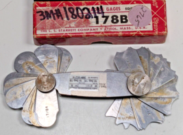 Starrett No. 178-B - Radius Gage with Box -  Machinist / Toolmaker - USA - £22.91 GBP