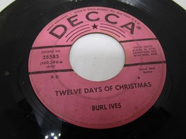 Burl Ives - Twelve Days of Christmas - Decca 45RPM 7” Indian Christmas C... - £11.71 GBP