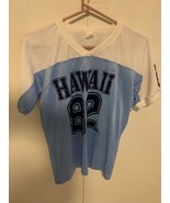 Vintage 70s 80s Hawaii 82 polly tees T Shirt Men’s Size medium White Blue - €75,33 EUR