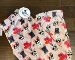 Berkshire womens Plush Pajama Pants Dogs Heart Balloons New Pink Sz L Va... - $22.99