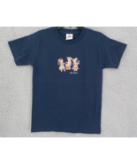 WIS DELLS TSHIRT YOUTH SZ L (14-16) NAVY BLUE HAWAIIAN DANCERS GRASS SKI... - £7.47 GBP