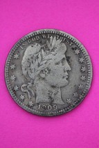 1909 P Barber Liberty Silver Quarter Scarce Semi Key Date Philadelphia M... - $22.68