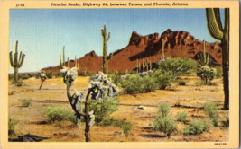 Vintage Postcard  Picacho Peaks Highway 84 Between Tucson &amp; Phoenix Arizona - £6.14 GBP