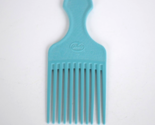 Vtg Goody Blue Turquoise Plastic Crocodile Textured Hair Pick Comb Lift - $14.00