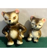 Vintage Miniature Bone China Brown Bear w Baby Cub Hagen Renaker ? Japan - $224.48 MXN