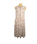 Drew Women XS Maxi Dress Floral Leaves Keyhole Tiered Flowy Vacation Boh... - $31.17