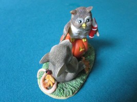 Charming Tails By Fitz &amp; Floyd Figurine &quot;What A Hoot&quot; Halloween - £19.61 GBP