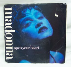 Vintage 1986 MADONNA Open Your Heart / White Heat Picture Sleeve 45 Vinyl Record - £11.67 GBP
