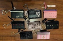 Victoria&#39;s Secret Card Case W Key Fob Pick From Colors &amp; Styles Listed NWT - £14.38 GBP