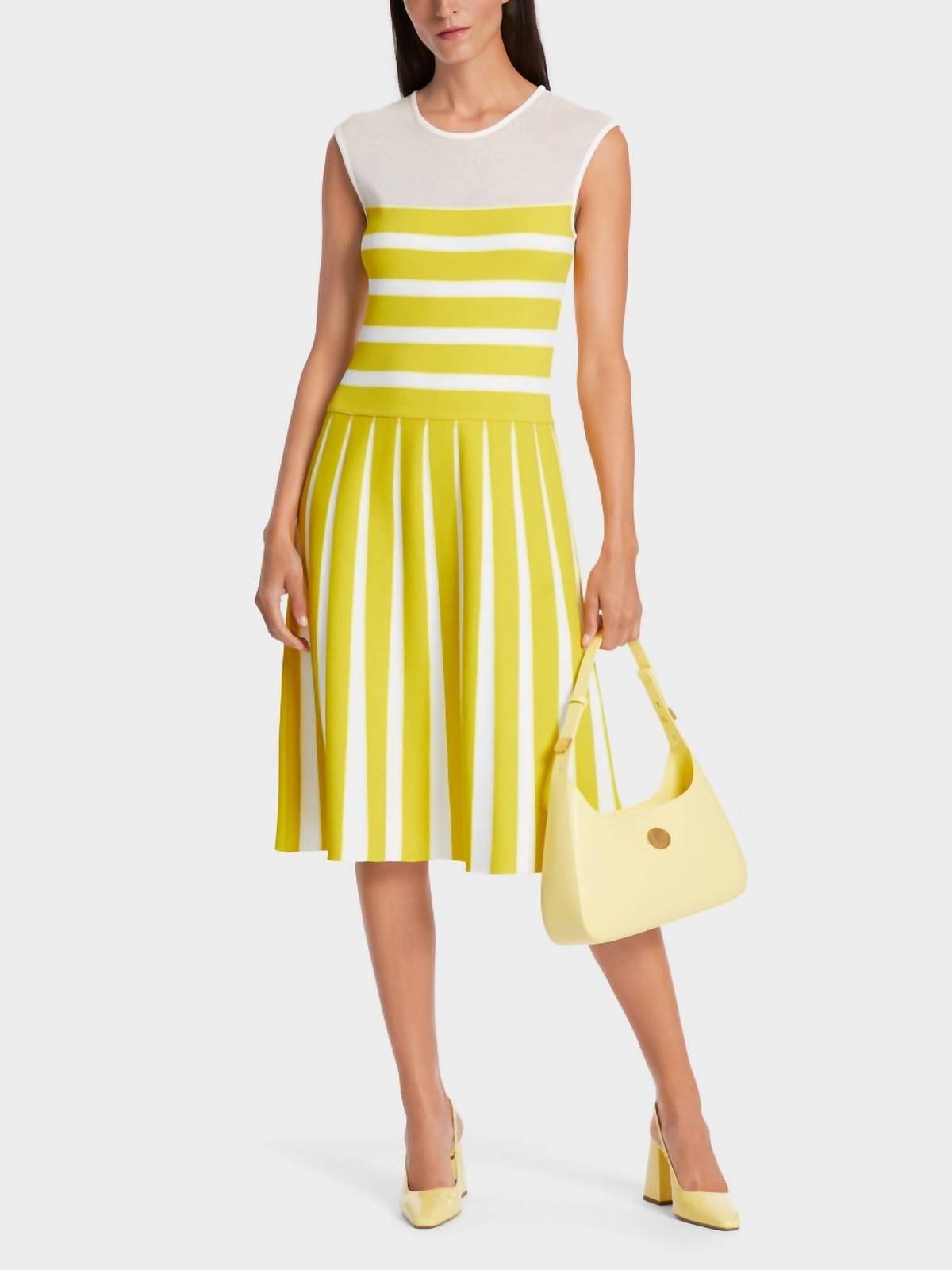 Marc Cain stripe knitted dress in 431