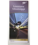 Louisiana Mississippi State Map AAA Road Tour Map  LA MS  2017 - 2019 - $5.00