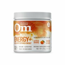Om Organic Mushroom Nutrition Supplement, Energy with Cordyceps &amp; Reishi, Cit... - £37.80 GBP