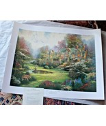 Thomas Kinkade Gardens Beyond Spring Gate Lithograph signed numbered 18&quot;... - £253.43 GBP